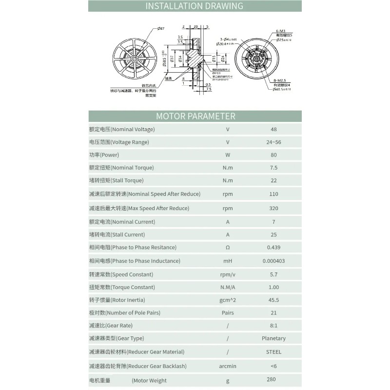 8N.M WK8108-8 Planetary Reduce - Mit Cheetah Motor Actuator review and price